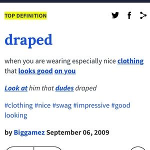 Meet your Posher, Draped gemz